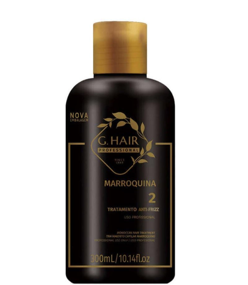 INOAR FORMULA KERATIN  G HAIR MOROCCAN TREATMENT STEP 2 SINGLE BOTTLE (300ml) 10.14oz .