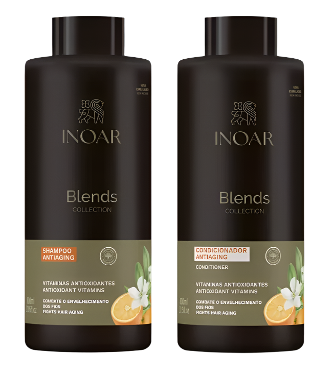 Shampooing et après-shampooing végétal Inoar Blends Collection 1000ml