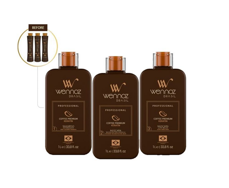 HONMA TOKYO COFFEE PREMIUM ALL LISS KIT DE ALISADO PARA EL PELO 3 X 1000ml / 34fl.oz.