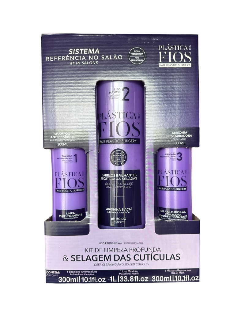 Kit de chirurgie plastique des cheveux Cadiveu Plastica dos Fios