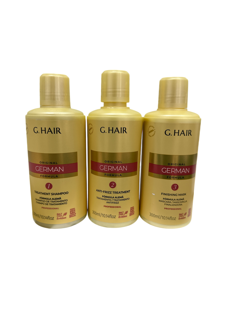 G HAIR GERMAN KIT HYDRATANT BROSSE PROGRESSIVE 3 x 250ml